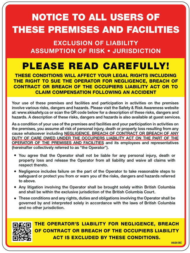 Exclusion of Liability